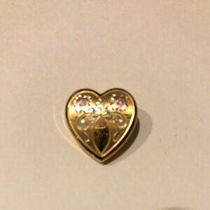Vintage Small P & K Pitman & Keeler 1/20 10 KT GF Heart Pin Valentines Day!